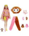 Păpușă surpriză Barbie - Color Cutie Reveal, maimuță - 2t