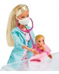 Papusa Simba Toys Steffi Love - Steffi, medic pediatru - 3t