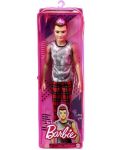 Papusa Mattel Barbie Fashionistas - Ken, cu pantaloni in carouri si maiou - 3t