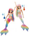 Papusa Mattel Barbie Dreamtopia Color Change - Sirena - 5t