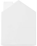 Cutie pentru servetele Umbra - Casa, 17 x 13 x 13 cm, alb - 2t