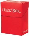 Cutie pentru cărți Ultra Pro - Solid Color Deck Box, Red (80+ buc.) - 1t