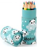 Cutie de creioane I-Total Panda - 12 culori - 2t