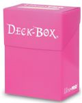 Cutie pentru cărți Ultra Pro - Solid Color Deck Box, Bright Pink (80+ buc.) - 1t