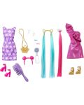 Păpușă Barbie  Fun & Fancy Hair - Cu păr lung vopsit și accesorii - 4t