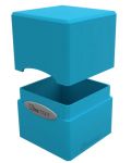 Cutie pentru cărți Ultra Pro Satin Cube - Sky Blue (100+ buc.) - 2t