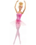 Papusa Mattel Barbie - Balerina, cu par blond si rochie roz - 3t