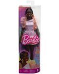 Păpușă Barbie  Fashionistas 216 - Cu o rochie de petrecere piersică - 6t