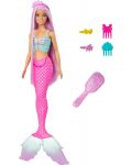 Păpușă Barbie  - Sirenă cu păr mov și accesorii - 1t