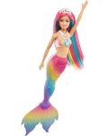 Papusa Mattel Barbie Dreamtopia Color Change - Sirena - 4t