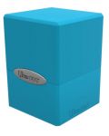 Cutie pentru cărți Ultra Pro Satin Cube - Sky Blue (100+ buc.) - 1t