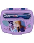 Cutie pentru mâncare Stor Frozen - Cu tacâmuri - 2t