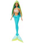 Mattel Barbie Doll - Sirenă cu părul albastru - 1t