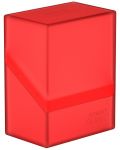 Cutie pentru carti Ultimate Guard Boulder Deck Case - Standard Size - Rosie (80 buc) - 1t