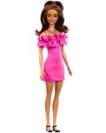 Păpușă Barbie  Fashionistas 217 - Cu o rochie roz - 2t