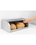 Cutie pentru depozitare pâine Brabantia - Roll Top, 16 l, Metallic Grey - 5t