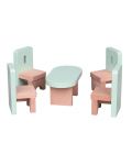 Set mini mobilier din lemn Lelin - Bucatarie, 7 piese - 3t