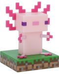 Lampă Paladone Games: Minecraft - Axolotl Icon - 2t