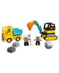 Constructor Lego Duplo Town - Camion si excavator (10931) - 3t