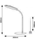 Lampă de masă LED Rabalux - Adelmo 74008, IP 20, 10 W, reglabilă, gri - 7t
