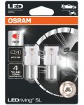 Becuri auto LED Osram - LEDriving, SL, Roșii, P21W, 1.4W, 2 bucăți, roșii - 1t
