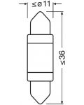 Bec auto LED Osram LEDriving -C5W (36 mm), 6418DWP-01B, LEDriving SL - 5t