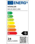 Corp de iluminat cu LED Vivalux - Dars 4661, 24 W, 22,5 x 3,5 cm, negru - 3t