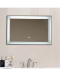 Oglindă de perete cu LED Inter Ceramic - ICL 1815, 60 x 80 cm, argintiu - 1t