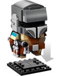 Constructor Lego Brickheads - The Mandalorian si copilul (75317) - 6t