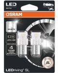 Becuri auto LED Osram - LEDriving, SL, P21/5W, 1.7W, 2 bucăți, albe - 1t