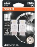 Becuri auto LED Osram - LEDriving SL, P27/7W, 1.7W, 2 bucăți, albe - 1t