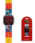 Ceas cu LED Kids Euroswan - Super Mario Icons - 2t
