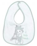 Baveta brodata Bambino Casa - Paris, Mint	 - 1t