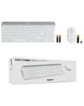 Set mouse wireless si tastatura Logitech - Combo MK470, alb - 3t