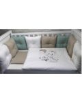 Set lenjerie de pat de lux  Bambino Casa - Pillows beige, 12 piese - 2t