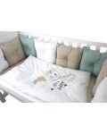 Set lenjerie de pat de lux  Bambino Casa - Pillows beige, 12 piese - 1t