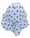 Palarie de vara cu protectie UV 50+ Sterntaler -Punctat, pentru o fată, 47 cm, 9-12 luni, albastru - 3t