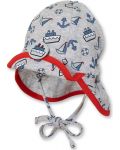 Pălărie pentru bebeluși cu protecție UV 50+ Sterntaler - 43 cm, 5-6 luni, gri - 1t