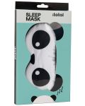Mască de dormit I-Total Panda - Neagră-albă - 4t