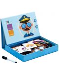Joc educațional magnetic Deli - Fețe într-o cutie, cărți, 82 de elemente - 2t