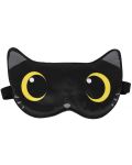 Mască de dormit I-Total Cats - Neagră - 1t