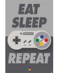 Poster maxi Pyramid - Nintendo (Eat Sleep SNES Repeat) - 1t