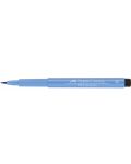 Marker cu pensula Faber-Castell Pitt Artist - Albastru ca cerul (146) - 4t
