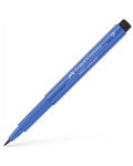 Marker cu pensula Faber-Castell Pitt Artist - Albastru cobalt (143) - 1t
