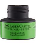 Recipient de cerneală pentru marker text Faber-Castell - verde, 25 ml - 3t