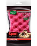 Burete de masaj corporal Tidbits of Life - Sport Champion, 1 bucată, negru și roz - 1t