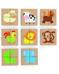 Puzzle-uri magnetice Viga - Animale, 32 piese - 1t