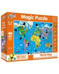 Magic Puzzle Galt - Harta lumii, 50 de piese - 1t