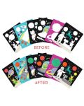 Carduri magice pentru colorat cu apa Floss&Rock - Cosmos, 6 buc. - 3t