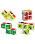 Cuburi magnetice Geomag - Insecte, 4 piese - 2t